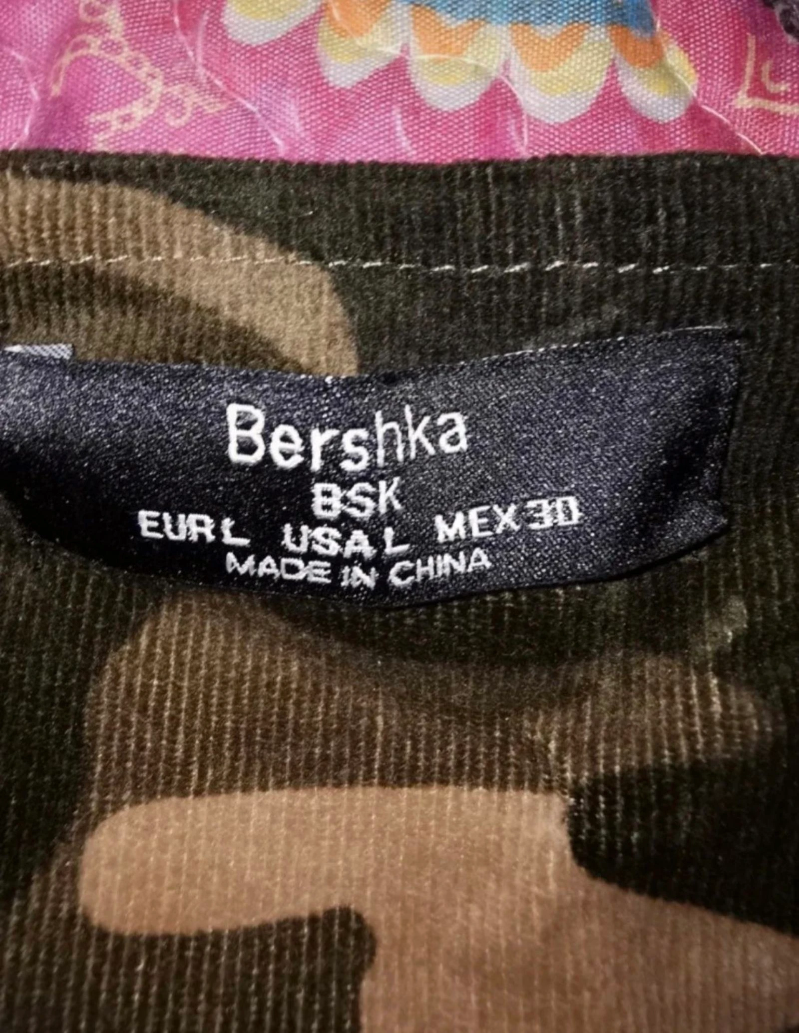 Falda con tirantes de pana Bershka  – photo 2